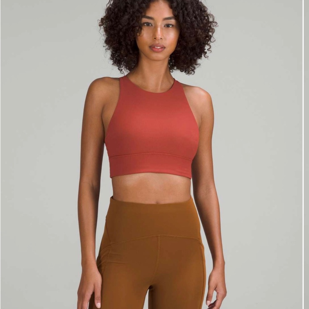 lululemon Energy High-Neck Longline Ribbed Bra *Medium Support, B–D Cups size 6